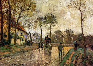 Stăpânii Louveciennes — Camille Pissarro