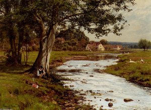 An Afternoons Fishing — Edward Wilkins Waite