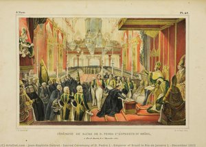 Sacred Ceremony Of D. Pedro 1 ° Emperor Of Brazil In Rio De Janeiro 1 ° December 1822 — Жан-баптист Дебрет
