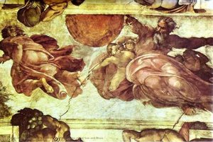 La Creazione Del Sole E Della Luna — Michelangelo Buonarroti