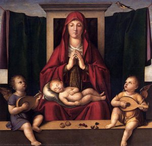 Virgin Adoring The Sleeping Child — Alvise Vivarini (luigi Vivarini)