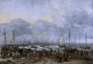 An Embarkation Scene — Ludolf Backhuysen I