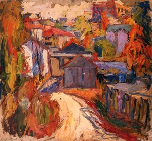 Étude, Study With Houses — Abraham A Manievich