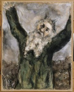 Moses Verbreitet Den Tod Unter Den Ägyptern — Marc Chagall