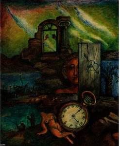 Surrealist Scene — David Davidovich Burliuk