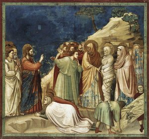 No. 25 Scenes From The Life Of Christ: 9. Raising Of Lazarus — Giotto Di Bondone