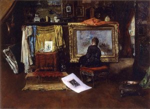 L'atelier Intérieur, Neuvième Rue — William Merritt Chase