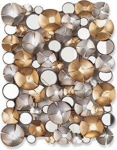 Metal & Paper Flower Wall Sculpture – Modern Abstract Art
