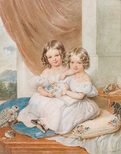 Princesses Elise And Fanny From And To Liechtenstein — Josef Kriehuber
