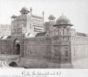 Delhi, The Laore Gate And Fort — Samuel Dixon Bourne
