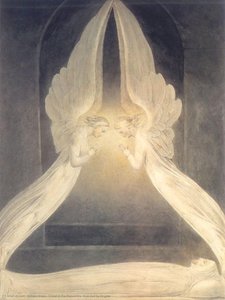 Cristo Nel Sepolcro, Guardato Dagli Angeli — William Blake