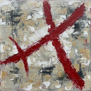 Crimson Intersection Amidst The Fragmented Echoes Of A Monumental Textured Landscape — David Moreau