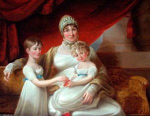 Mary Phoebe Spencer Nelson Taylor And Daughters — John Peter Russell