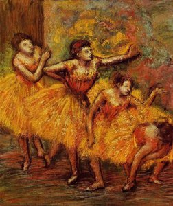 Cuatro Bailarinas (también Conocida Como Quatre Danseuses) — Hilaire-germain-edgar Degas