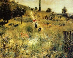 Staza Koja Se Vijuga Kroz Visoku Travu — Renoir