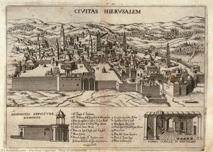 Map Of Jerusalem — Pyrrhus Ligorius