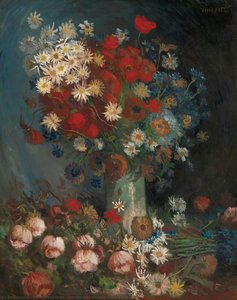 Natura Morta Con Fiori Di Campo E Rose — Vincent Willem Van Gogh