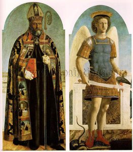 Polidiptický Obraz Svätého Agáty — Piero Della Francesca