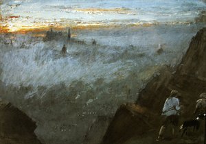 Edinburgh From Salisbury Crags — Albert Goodwin