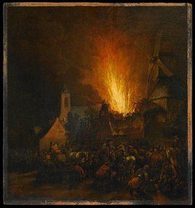 Incendie De Village — Egbert Van Der Poel