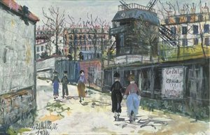 Le Moulin De La Galette At Montmartre — Maurice Utrillo