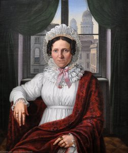 Portrait Of Mrs. Luise Mila. — Johann Erdmann Hummel