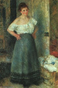 The Laundress, Art Institute Of Chicago — Pierre-auguste Renoir