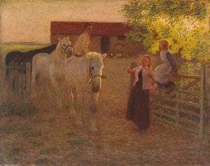 The Old Gate — Edward William Stott
