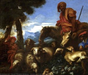Abraham Journeying To The Land Of Canaan — Giovanni Benedetto Castiglione