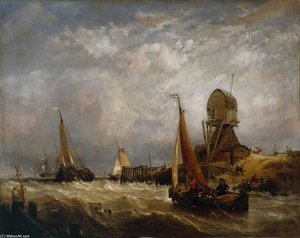 Oude Scheld - Texel Island, Looking Towards Nieuwe Diep And The Zuider Zee — Clarkson Frederick Stanfield