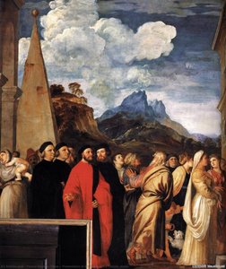 Presentación De La Virgen En El Templo — Tiziano