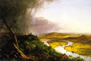 L'oxbow (conosciuto Anche Come Il Fiume Connecticut Vicino A Northampton) — Thomas Cole