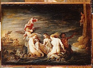 Hero Et Leandre Leandre Noye Retrouve Par Les Nereides — David Teniers Młodszy