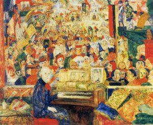 1933 Ensor Im Atelier Oder Ensor Am Klavier — James Ensor
