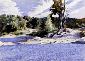 Weiße Fluss Bei Sharon — Edward Hopper