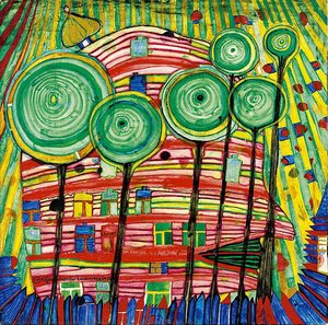 Blobs Grow In Beloved Gardens — Friedensreich Hundertwasser