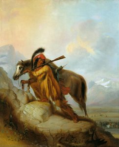 The Scalplock — Alfred Jacob Miller