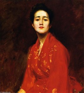 Studio Di Ragazza In Abito Giapponese — William Merritt Chase