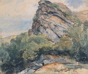 St. Goarhausen On The Rhine Between Koblenz And Mainz — John Frederick Lewis