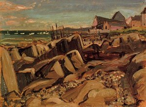 Fishing Village, New Brunswick — Arthur Lismer