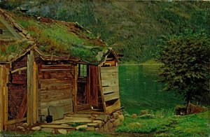 English Farmhouse At Balestrand — Amaldus Clarin Nielsen