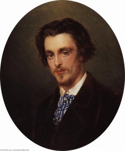 Portrait Of V.makovsky, Artist's Brother — Konstantin Yegorovich Makovsky