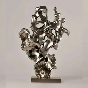 Stainless Steel Abstract Sculpture - Flowing Form