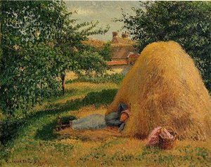 La Siesta — Camille Pissarro