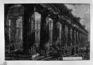 Side View Of The Temple — Giovanni Battista Piranesi