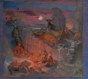 Study For 'highland Raiders' — William Shackleton