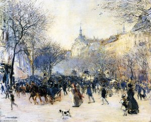 Le Carrefour Drouot — Jean-françois Raffaelli