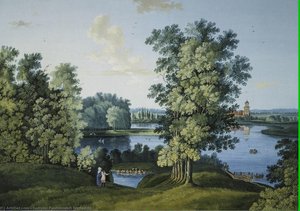 View Of The Large Pond In The Park In Tsarskoye Selo — Semyon Fyodorovich Shchedrin