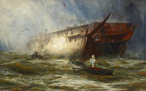 Hms 'leonidas' At Upnor — William Lionel Wyllie