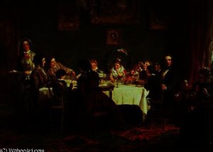 The Sketch For 'many Happy Returns Of The Day' — William Powell Frith